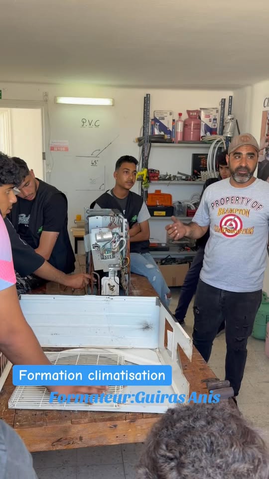 Formation pratique climatisation - session entraînement
